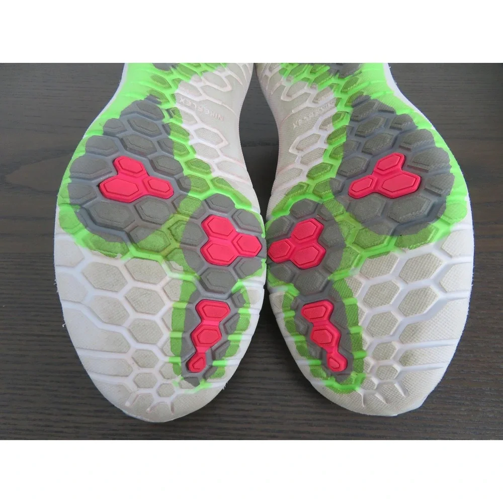 Nike Flex Fury 2 Shoes Womens 10 Gray Pink Running Sneakers Road Gym 819135-002